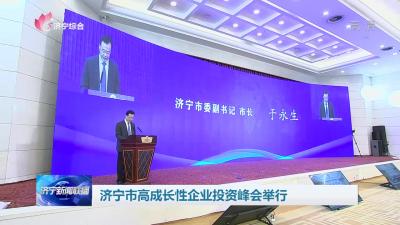 济宁市高成长性企业投资峰会举行