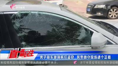 男子砸車玻璃瘋狂盜竊  民警蹲守現場逮個正著