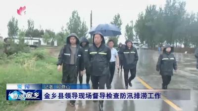 金乡县领导现场督导检查防汛排涝工作