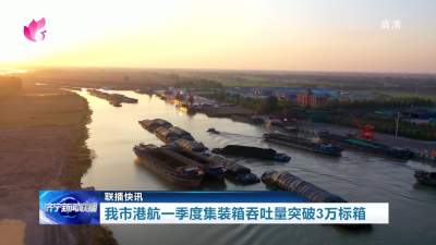 济宁市港航一季度集装箱吞吐量突破3万标箱