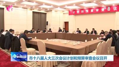 济宁市十八届人大三次会议计划和预算审查会议召开